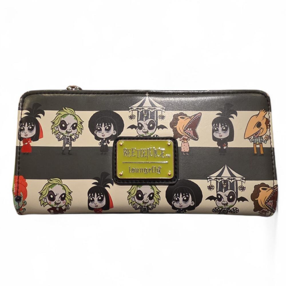Loungefly Beatlejuice Chibi Warner Bros. Merchandise Vegan Leather Bifold Wallet